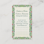 Vincent van Gogh Irist bloemen levendige kunst Visitekaartje (Achterkant)