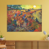 Vincent van Gogh is de Rode Vineyard Canvas Afdruk (Insitu (Woonkamer))