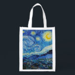 Vincent Van Gogh is de Sterrennacht Boodschappentas<br><div class="desc">Dompel uzelf onder in de betoverende schoonheid van Vincent Van Gogh’s De Sterrennacht met deze hoogwaardige reproductie kunstprint. Bezit een stukje kunstgeschiedenis en laat de schittering van Van Goghs meesterwerk uw omgeving verlichten.</div>