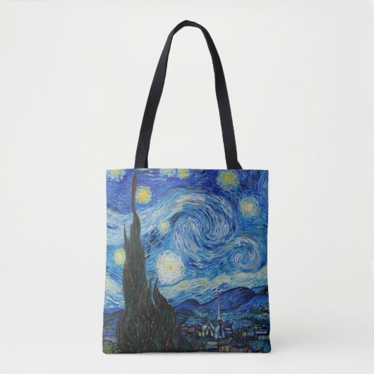 Vincent van Gogh is de Sterrennacht Canvas tas (Voorkant)
