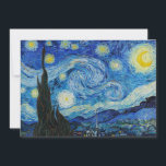 Vincent Van Gogh is de Sterrennacht Feestdagenkaart<br><div class="desc">Dompel uzelf onder in de betoverende schoonheid van Vincent Van Gogh’s De Sterrennacht met deze hoogwaardige reproductie kunstprint. Bezit een stukje kunstgeschiedenis en laat de schittering van Van Goghs meesterwerk uw omgeving verlichten.</div>