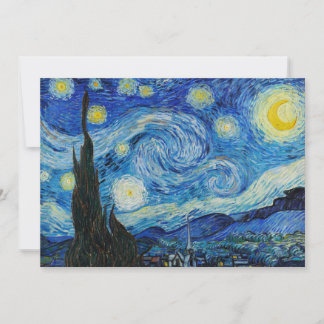 Vincent Van Gogh is de Sterrennacht Feestdagenkaart