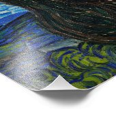 Vincent Van Gogh is de Sterrennacht Foto Afdruk (Hoek)