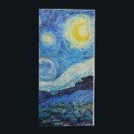 Vincent Van Gogh is de Sterrennacht Katoenen Servet<br><div class="desc">Dompel uzelf onder in de betoverende schoonheid van Vincent Van Gogh’s De Sterrennacht met deze hoogwaardige reproductie kunstprint. Bezit een stukje kunstgeschiedenis en laat de schittering van Van Goghs meesterwerk uw omgeving verlichten.</div>