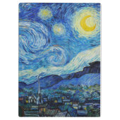 Vincent Van Gogh is de Sterrennacht Klembord (Achterkant)