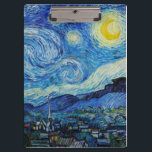Vincent Van Gogh is de Sterrennacht Klembord<br><div class="desc">Dompel uzelf onder in de betoverende schoonheid van Vincent Van Gogh’s De Sterrennacht met deze hoogwaardige reproductie kunstprint. Bezit een stukje kunstgeschiedenis en laat de schittering van Van Goghs meesterwerk uw omgeving verlichten.</div>
