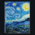 Vincent Van Gogh is de Sterrennacht Notitieboek<br><div class="desc">De Sterrennacht van Vincent van Gogh (1889).</div>