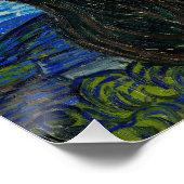 Vincent Van Gogh is de Sterrennacht Perfect Poster (Hoek)