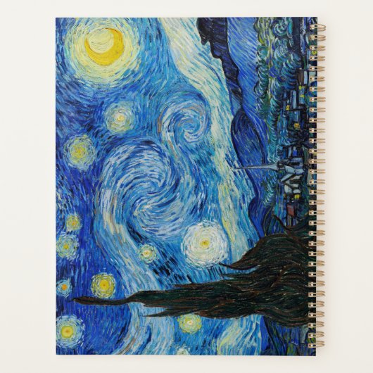 Vincent Van Gogh is de Sterrennacht Planner (Achterkant)