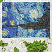 Vincent Van Gogh is de Sterrennacht Theedoek (Gevouwen)