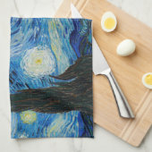 Vincent Van Gogh is de Sterrennacht Theedoek (Quarter Fold)