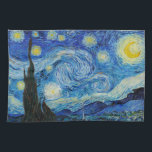 Vincent Van Gogh is de Sterrennacht Theedoek<br><div class="desc">Dompel uzelf onder in de betoverende schoonheid van Vincent Van Gogh’s De Sterrennacht met deze hoogwaardige reproductie kunstprint. Bezit een stukje kunstgeschiedenis en laat de schittering van Van Goghs meesterwerk uw omgeving verlichten.</div>