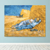 Vincent van Gogh is The Siesta Canvas Afdruk (Insitu (Houten vloer))