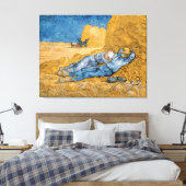 Vincent van Gogh is The Siesta Canvas Afdruk (Insitu (Slaapkamer))