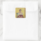 Vincent van Gogh | Italiaans: Agostina Segatori Vierkante Sticker (Tas)
