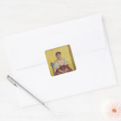 Vincent van Gogh | Italiaans: Agostina Segatori Vierkante Sticker (Envelop)
