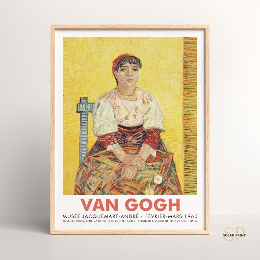 Vincent van Gogh Italiaanse vrouw Agostina Segator Poster