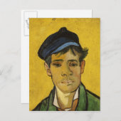 Vincent van Gogh | Jong Man met Pet 1888 Briefkaart (Voorkant / Achterkant)