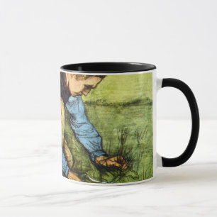 Vincent Van Gogh - Jongen die gras maait met sikke Mok