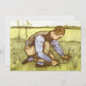 Vincent van Gogh - Jongen die gras snijdt met sikk (Voorkant / Achterkant)