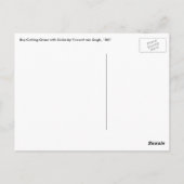 Vincent van Gogh - Jongen die gras snijdt met sikk Briefkaart (Achterkant)