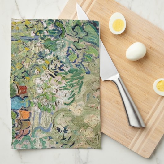 Vincent van Gogh - juffrouw Gachet in haar tuin Theedoek (Quarter Fold)