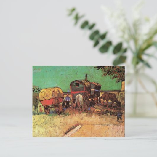 Vincent van Gogh - Kamp van zigeunerkaravanen (Staand voorkant)