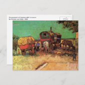 Vincent van Gogh - Kamp van zigeunerkaravanen Briefkaart (Voorkant / Achterkant)