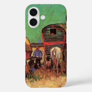Vincent van Gogh - Kamp van zigeunerkaravanen iPhone 16 Hoesje