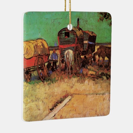 Vincent van Gogh - Kamp van zigeunerkaravanen Keramisch Ornament (Rechts)