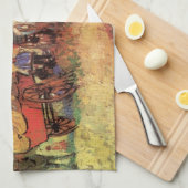 Vincent van Gogh - Kamp van zigeunerkaravanen Theedoek (Quarter Fold)