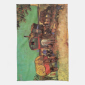 Vincent van Gogh - Kamp van zigeunerkaravanen Theedoek (Verticaal)