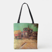 Vincent van Gogh - Kamp van zigeunerkaravanen Tote Bag (Achterkant)