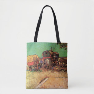 Vincent van Gogh - Kampement van zigeuners woonwag Tote Bag