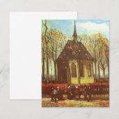 Vincent van Gogh - Kapel bij Nuenen, kerkgangers (Voorkant / Achterkant)