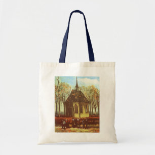 Vincent van Gogh - Kapel bij Nuenen, kerkgangers Tote Bag