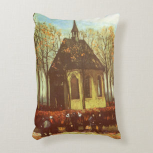 Vincent van Gogh - Kapel in Nuenen, Kerkbezoekers Accent Kussen
