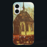 Vincent van Gogh - Kapel in Nuenen, Kerkbezoekers iPhone 16 Hoesje<br><div class="desc">De kapel in Nuenen met kerkbezoekers (1884) door Vincent van Gogh is een antieke postimpressionistische religieuze schilderkunst. Mensen gaan op zondagochtend naar de kerk voor de dienst. Een dagelijks leven religieus tafereel met parochianen. Over de kunstenaar: Vincent Willem van Gogh (1853-1890) was een postimpressionistische schilder wiens werk het meest opviel...</div>