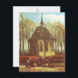 Vincent van Gogh - Kapel in Nuenen, kerkgangers<br><div class="desc">Chapel bij Nuenen met Churchgoers (1884) van Vincent van Gogh is een schilderij van de Post Impressionisme, een mooi kunstschilderij. Mensen die op een zondagochtend naar de kerk gaan voor diensten. Een dagelijks leven religieuze scène met parochianen. Over de kunstenaar: Vincent Willem van Gogh (1853-1890) was een Post Impressionistische schilder...</div>