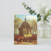 Vincent van Gogh - Kapel in Nuenen, kerkgangers (Staand voorkant)