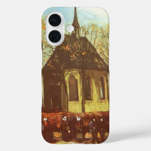 Vincent van Gogh - Kapel in Nuenen, kerkgangers Case-Mate iPhone Case (Achterkant)