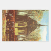 Vincent van Gogh - Kapel in Nuenen, kerkgangers Inpakpapier Vel (Voorkant 2)