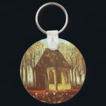 Vincent van Gogh - Kapel in Nuenen, kerkgangers Sleutelhanger<br><div class="desc">Chapel bij Nuenen met Churchgoers (1884) van Vincent van Gogh is een schilderij van de Post Impressionisme, een mooi kunstschilderij. Mensen die op een zondagochtend naar de kerk gaan voor diensten. Een dagelijks leven religieuze scène met parochianen. Over de kunstenaar: Vincent Willem van Gogh (1853-1890) was een Post Impressionistische schilder...</div>