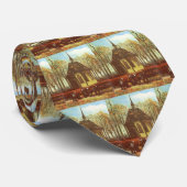 Vincent van Gogh - Kapel in Nuenen, kerkgangers Stropdas (Opgerold)