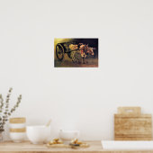 Vincent Van Gogh - Kar met Rode en Witte Os Poster (Keuken)
