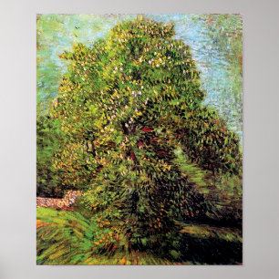 Vincent Van Gogh - Kastanjeboom in bloei Poster