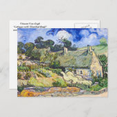 Vincent Van Gogh - Kastjes met Thatched Roofs Briefkaart (Voorkant / Achterkant)