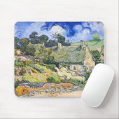 Vincent Van Gogh - Kastjes met Thatched Roofs Muismat (Met muis)