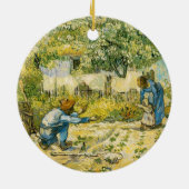Vincent van Gogh Keramisch Ornament (Achterkant)