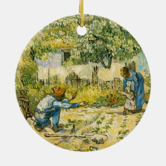 Vincent van Gogh Keramisch Ornament (Achterkant)